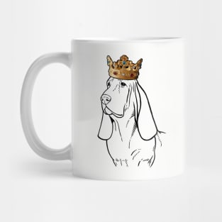 Basset Hound Dog King Queen Wearing Crown Mug